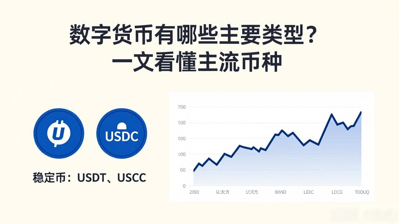 数字货币有哪些主要类型？一文看懂主流币种