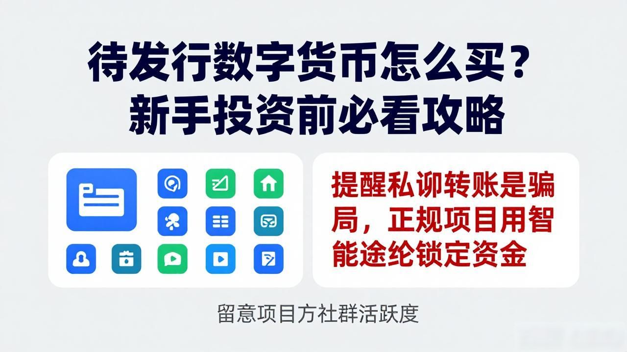 待发行数字货币怎么买？新手投资前必看攻略