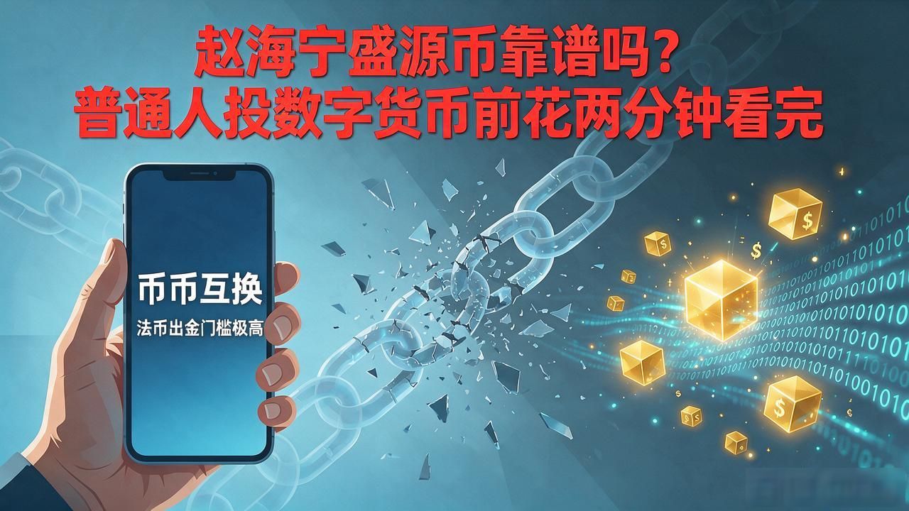 赵海宁盛源币靠谱吗？普通人投数字货币前花两分钟看完