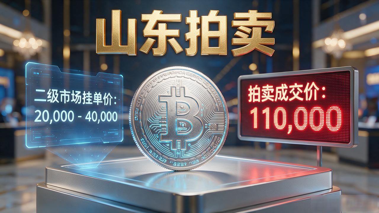 山东拍卖数字货币：早期代币拍出十一万，溢价三倍谁在接盘