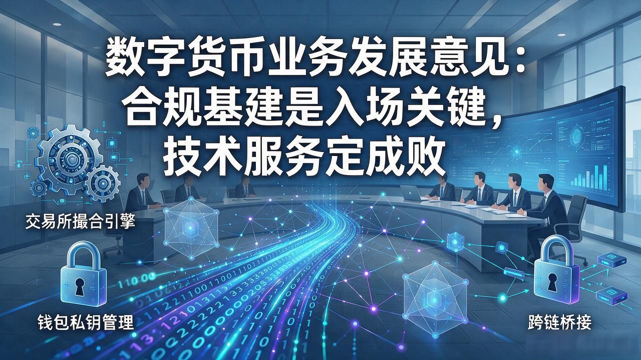 数字货币业务发展意见：合规基建是入场关键，技术服务定成败