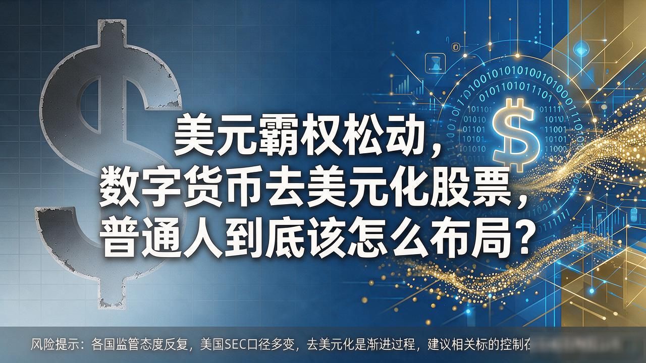 美元霸权松动，数字货币去美元化股票，普通人到底该怎么布局