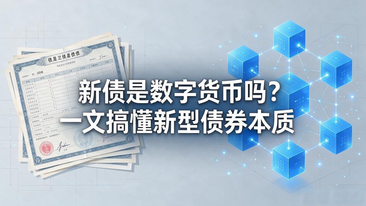 新债是数字货币吗？一文搞懂新型债券本质