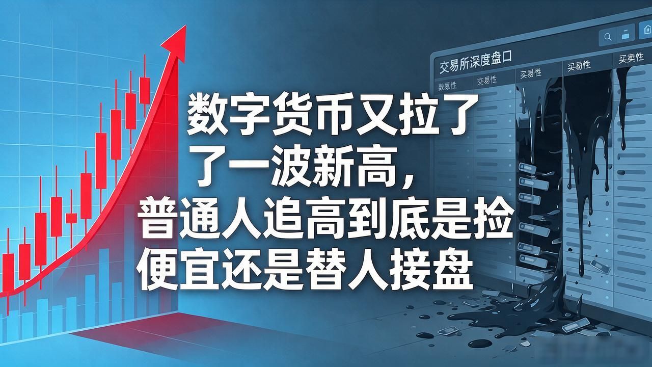 数字货币又拉了一波新高,普通人追高到底是捡便宜还是替人接盘