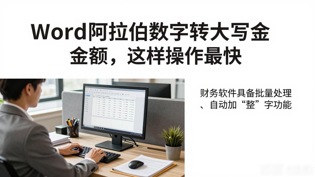 Word阿拉伯数字转大写金额,这样操作最快