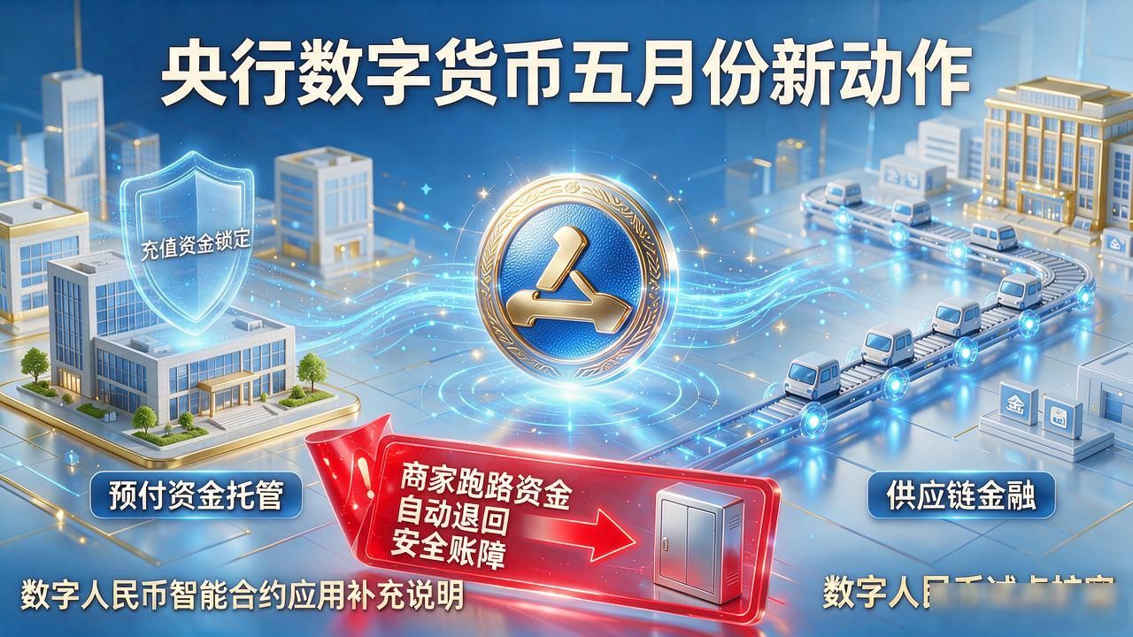 央行数字货币五月份有啥新动作？数字人民币试点又扩容了