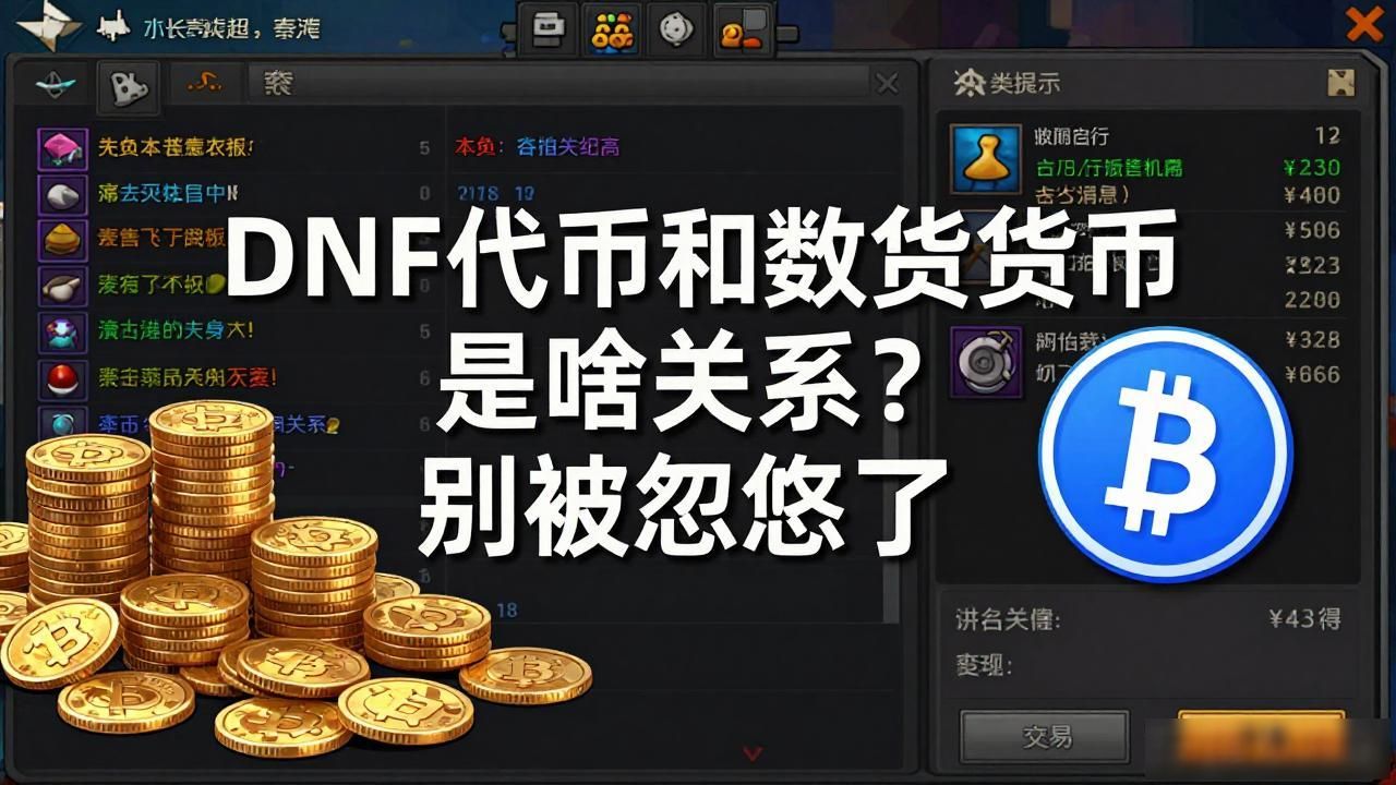 dnf 代币数字货币_DNF游戏内货币投资价值_DNF代币与数字货币区别