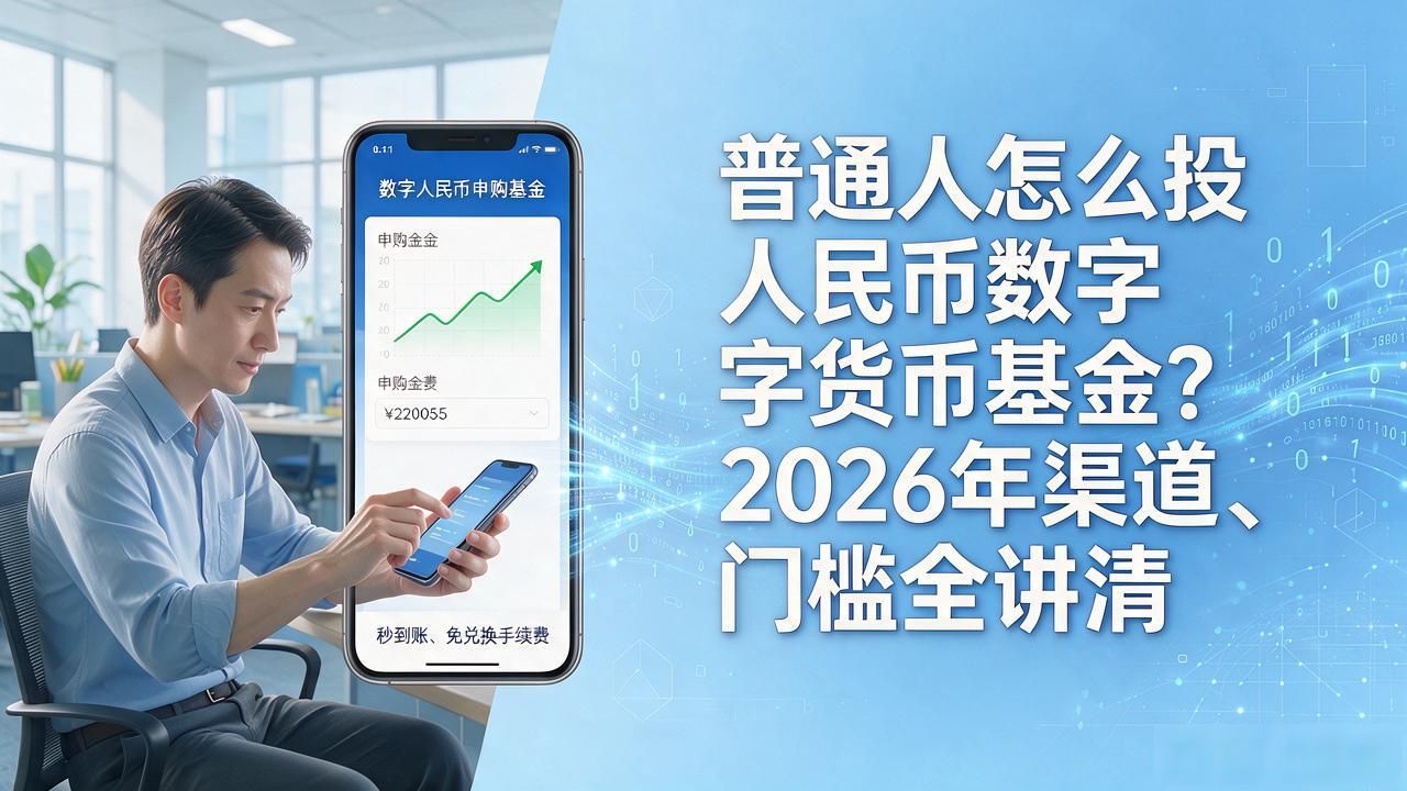 普通人怎么投人民币数字货币基金？2026年渠道、门槛全讲清