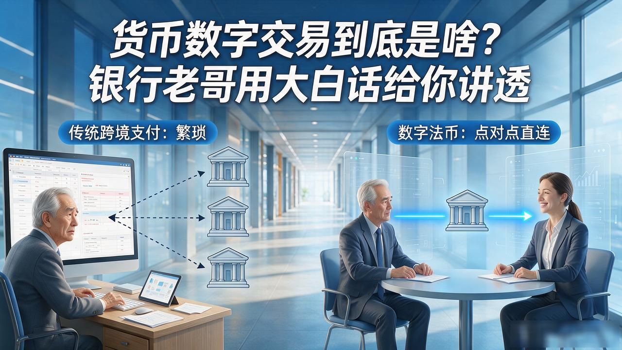 货币数字交易到底是啥？银行老哥用大白话给你讲透