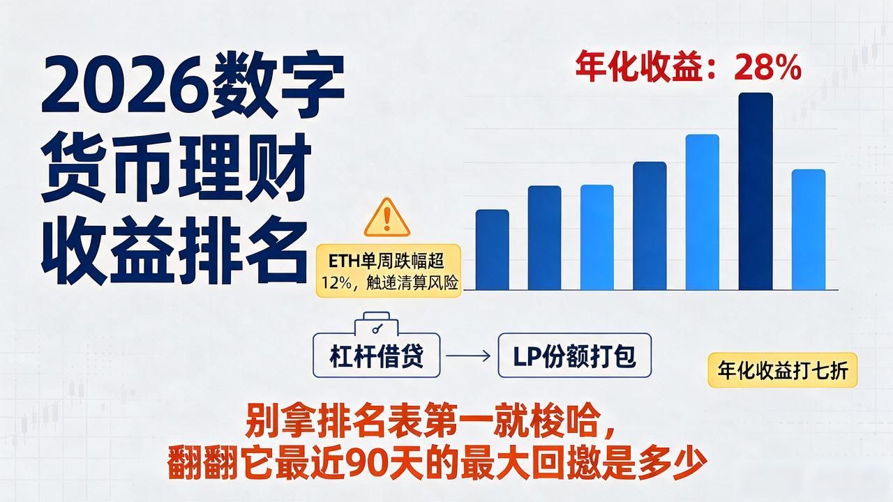 2026数字货币理财收益排名，年化差3倍普通人怎么选