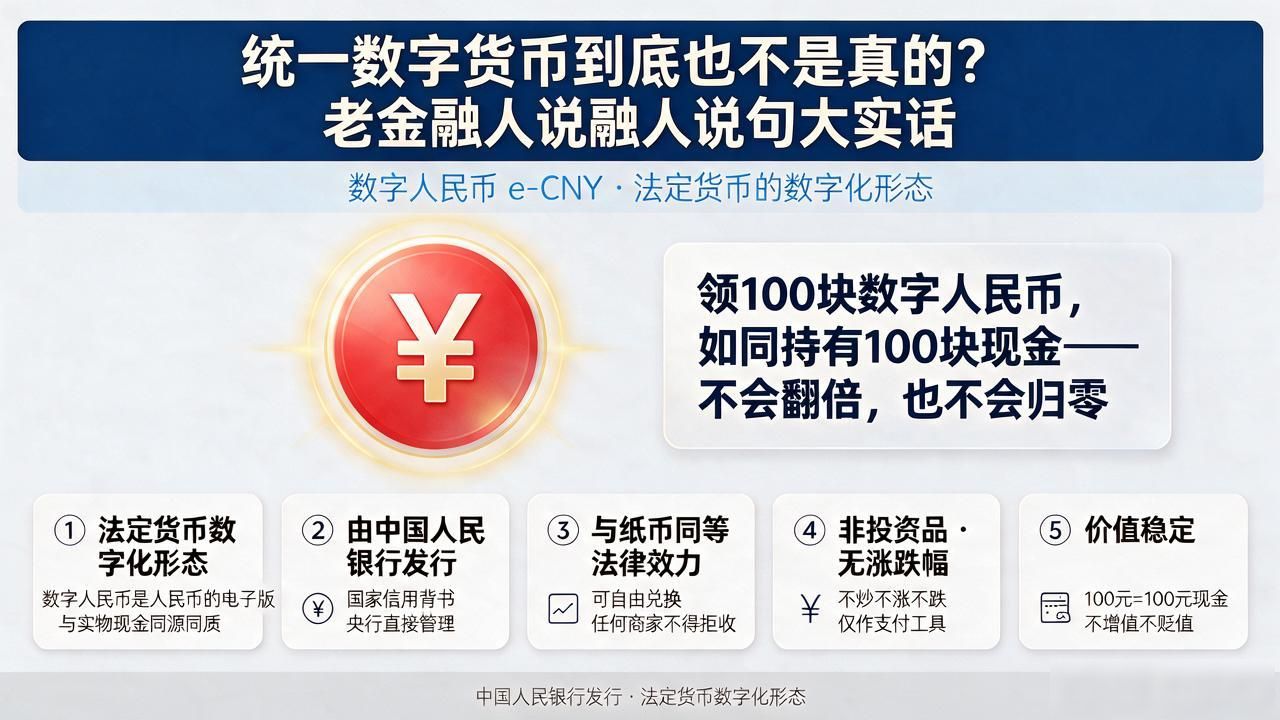 统一数字货币是真的吗_央行数字人民币e-CNY_统一数字货币