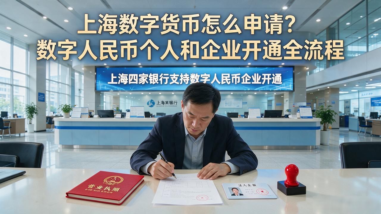 上海数字货币怎么申请？数字人民币个人和企业开通全流程