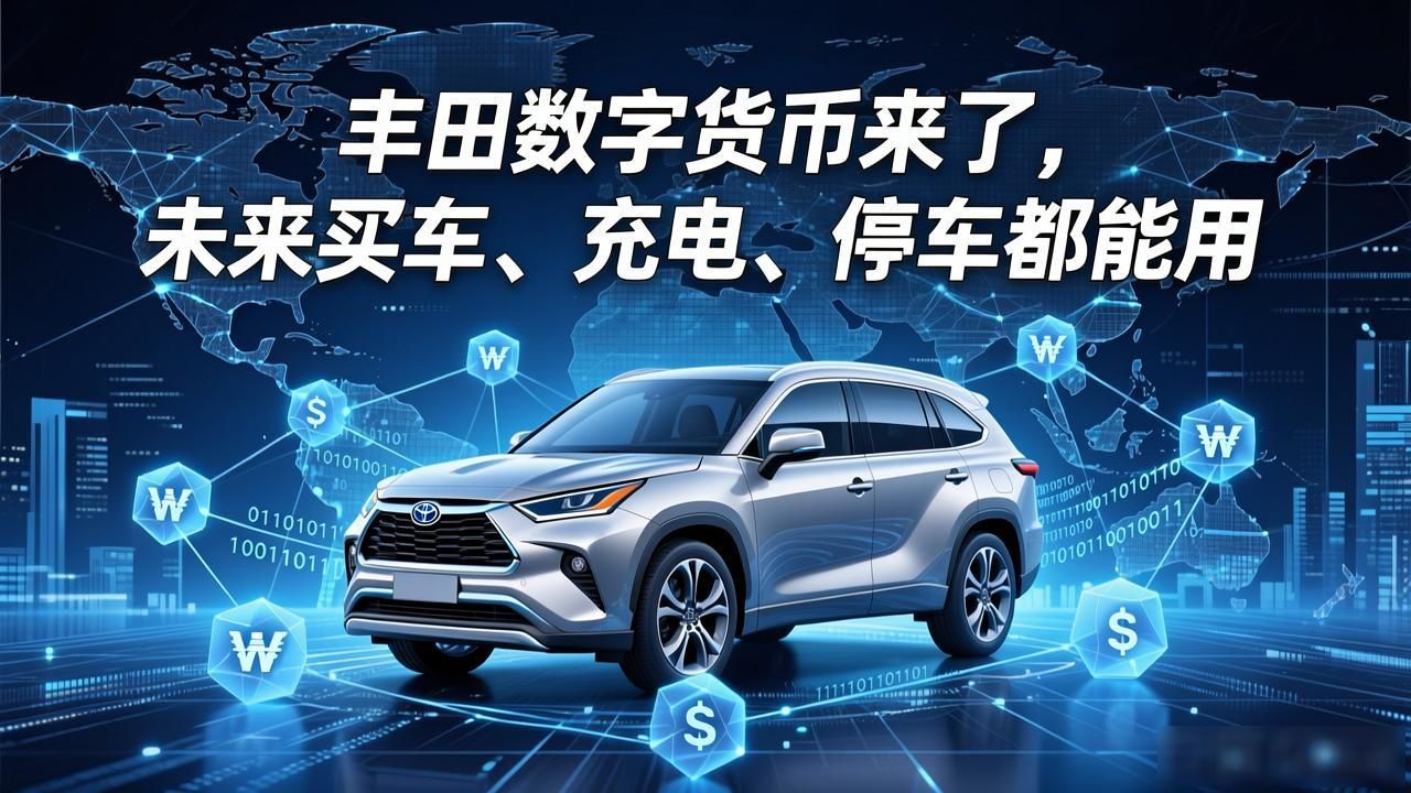丰田数字货币来了，未来买车、充电、停车都能用