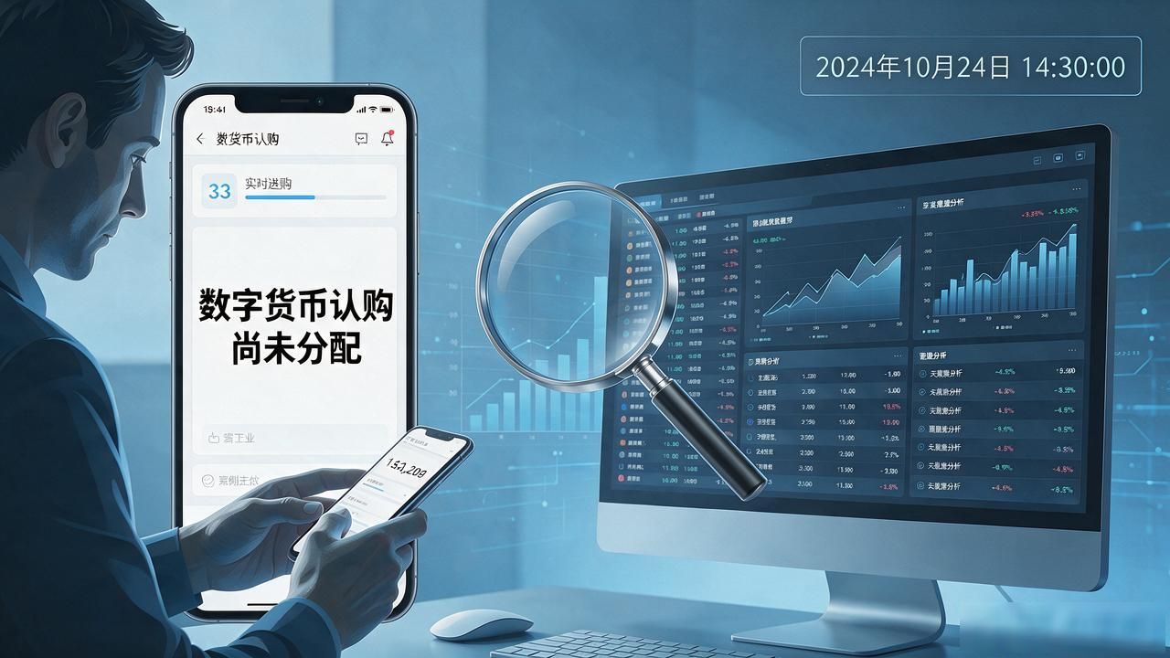 数字货币认购尚未分配？搞懂延迟原因 找对查询进度方法