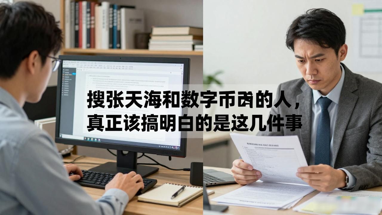 搜张天海和数字货币的人，真正该搞明白的是这几件事