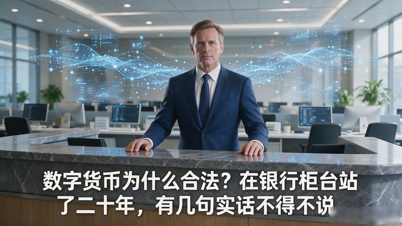 数字货币为什么合法？在银行柜台站了二十年，有几句实话不得不说