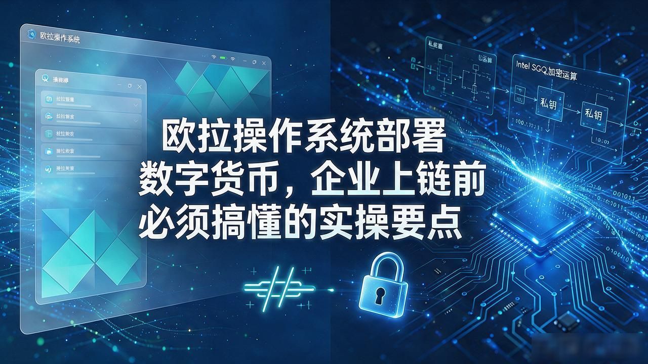 欧拉操作系统部署数字货币,企业上链前必须搞懂的实操要点