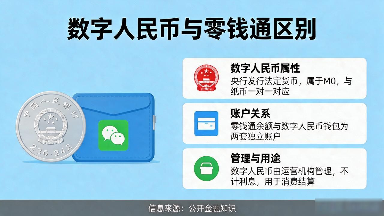 零钱通能放数字货币吗？数字人民币和零钱通到底啥区别