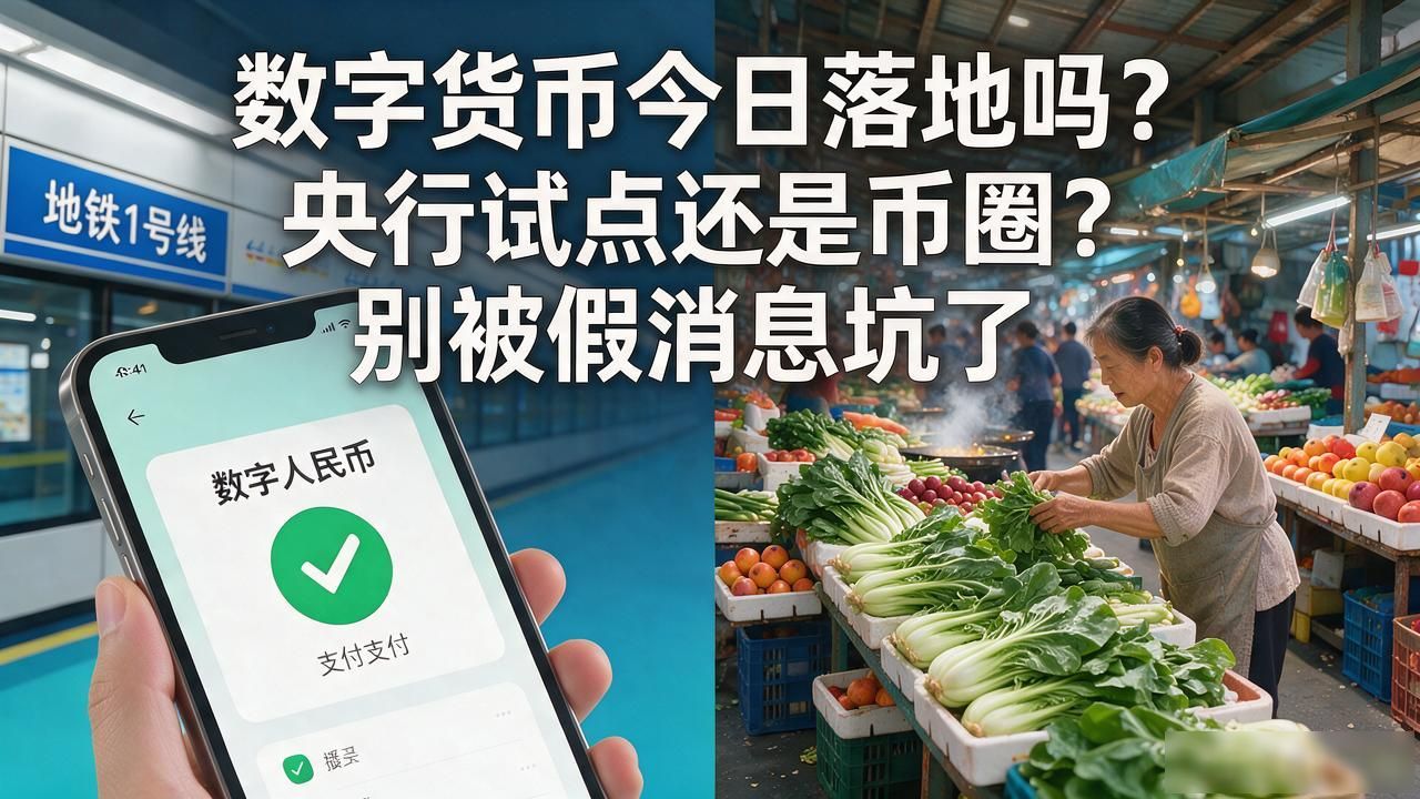 数字货币今日落地吗?央行试点还是币圈?别被假消息坑了