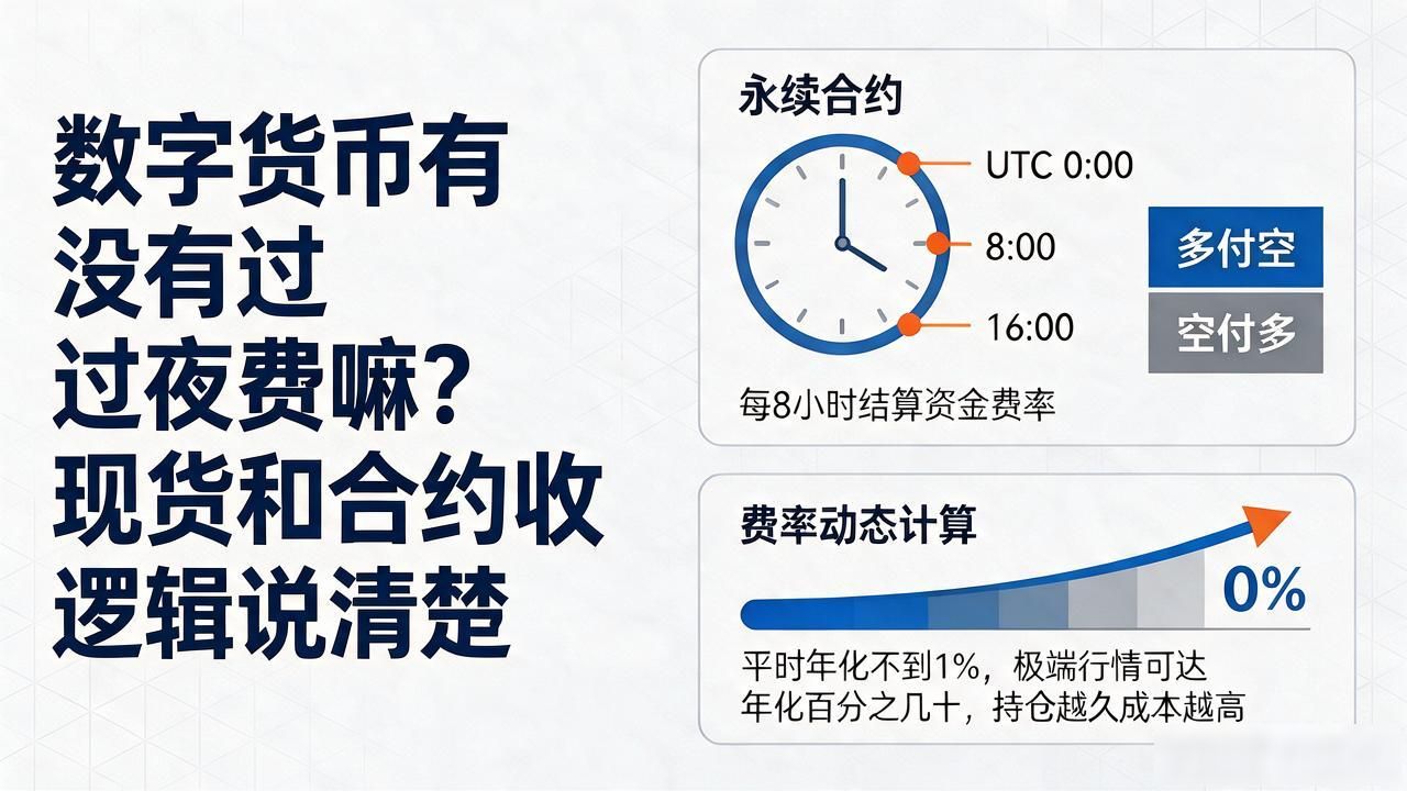 数字货币有没有过夜费嘛？现货和合约收费逻辑说清楚