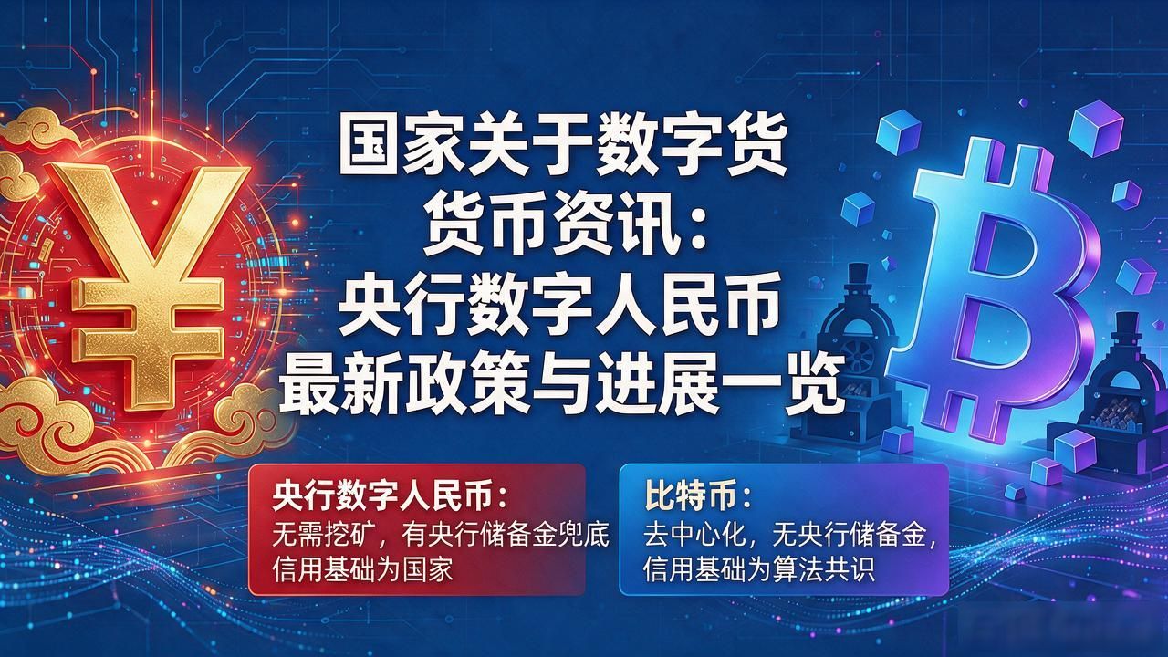 国家关于数字货币资讯：央行数字人民币最新政策与进展一览