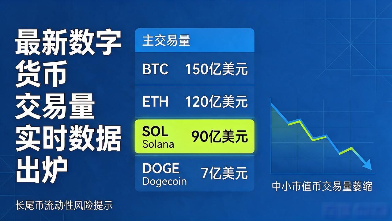 最新数字货币交易量实时数据出炉，比特币和以太坊热度到底咋样