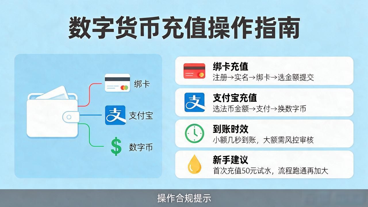 数字货币充钱到底怎么操作？三种路子给你讲透，绑卡最方便