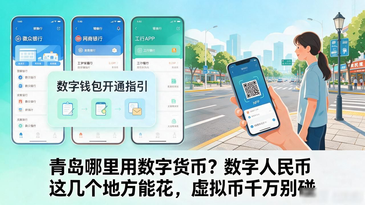 青岛哪里用数字货币？数字人民币这几个地方能花，虚拟币千万别碰