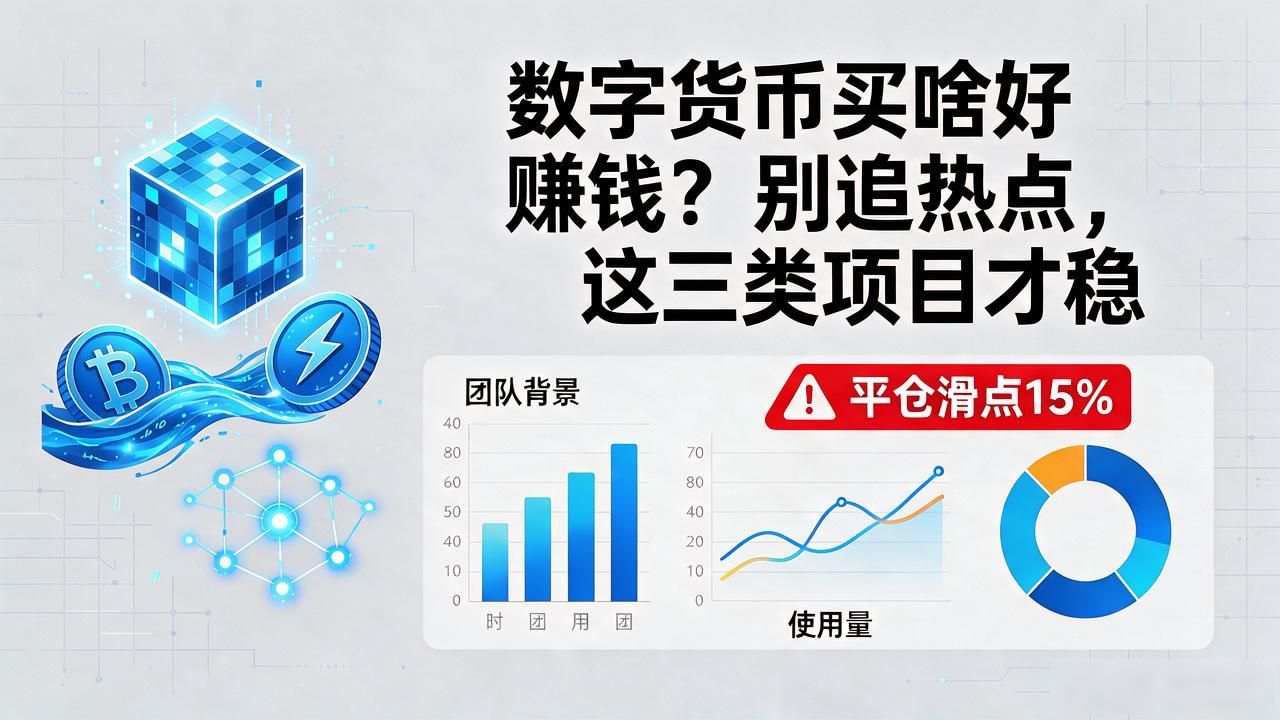 数字货币买啥好赚钱？别追热点，这三类项目才稳