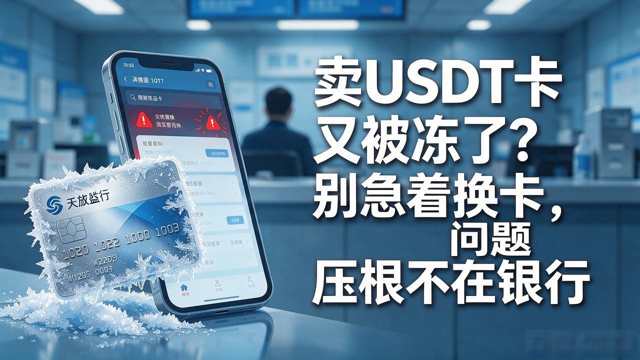 卖USDT卡又被冻了?别急着换卡,问题压根不在银行