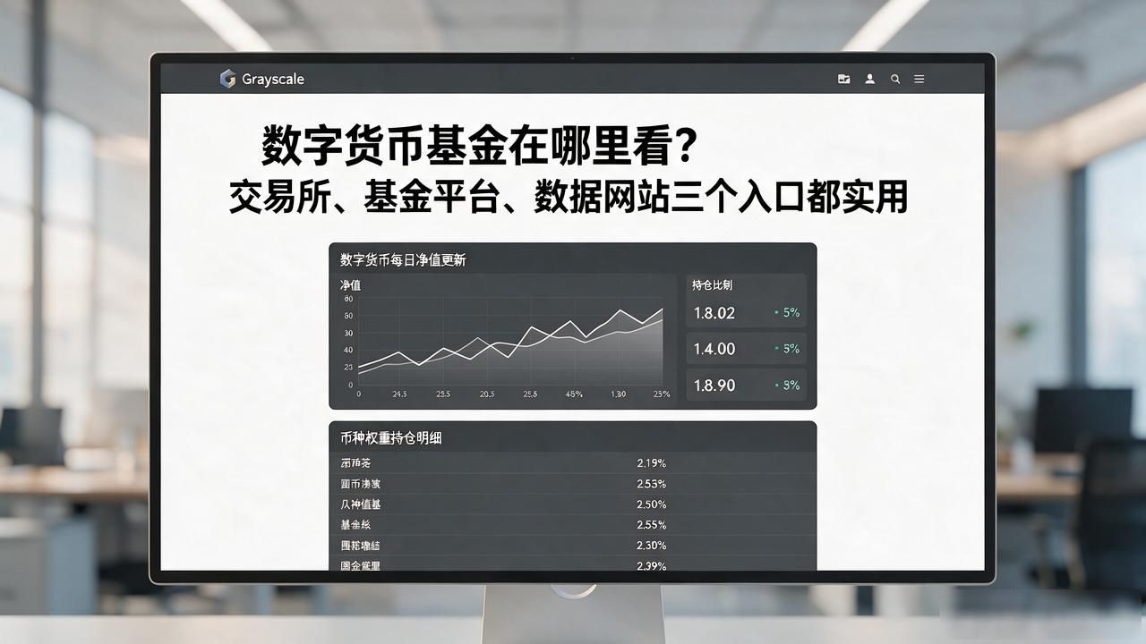 数字货币基金在哪里看？交易所、基金平台、数据网站三个入口都实用