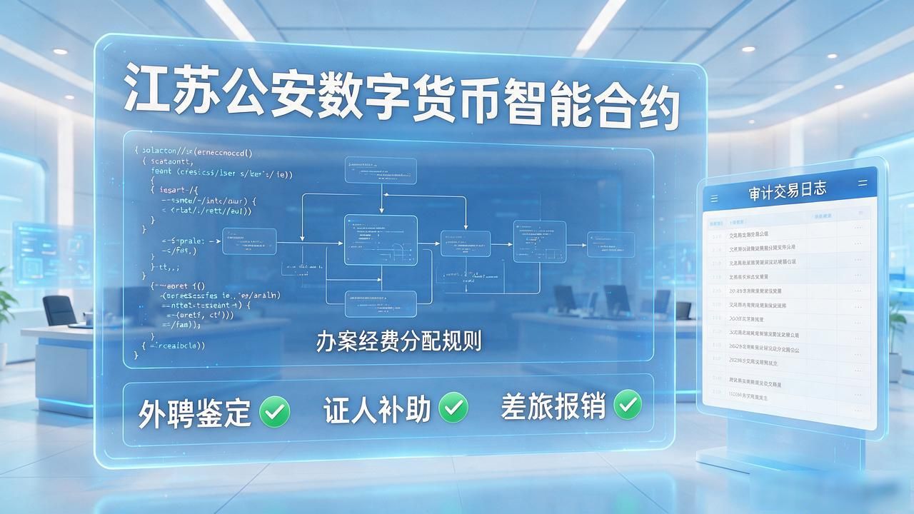 江苏公安数字货币怎么用？罚没款和经费流转有了新路子