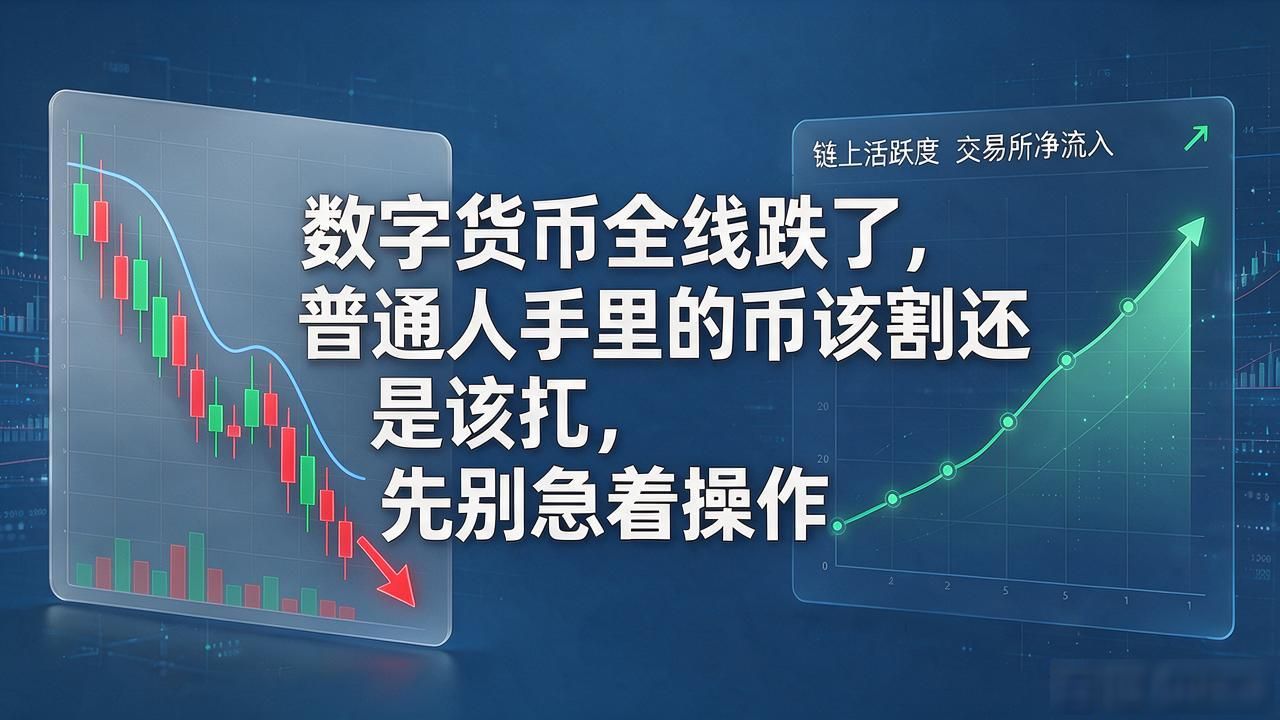 数字货币全线跌了，普通人手里的币该割还是该扛，先别急着操作
