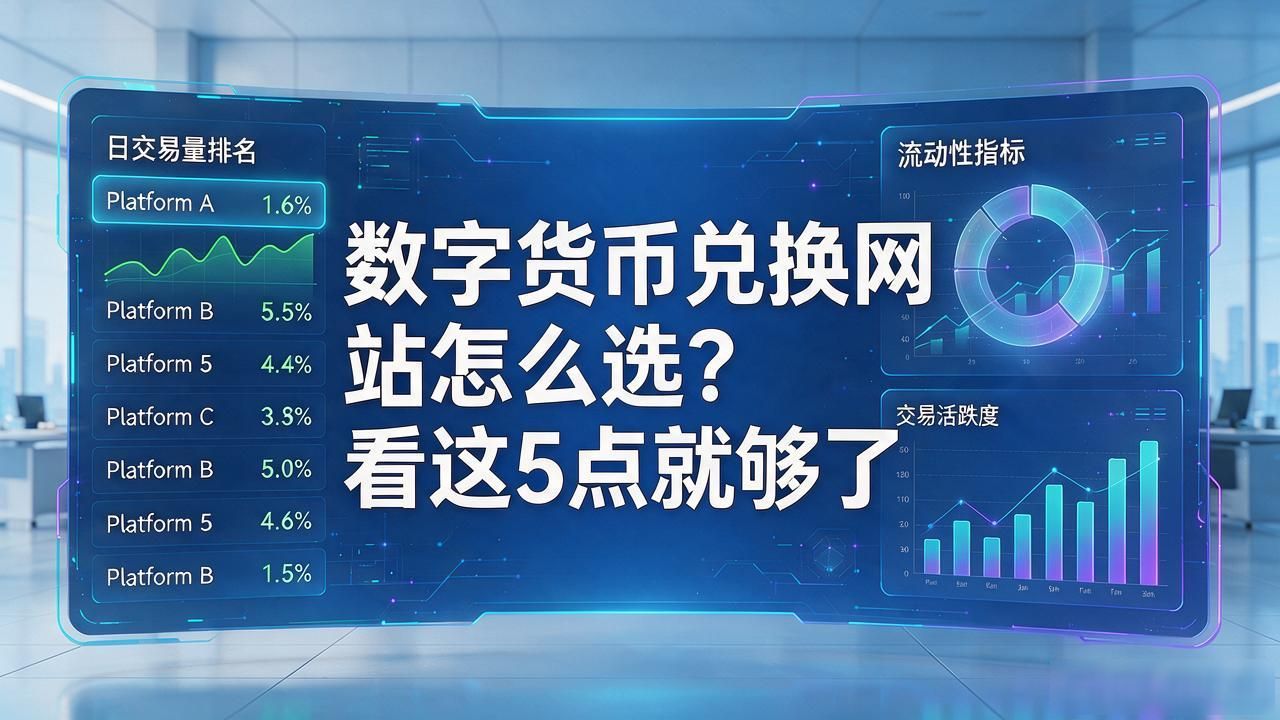 数字货币兑换网站怎么选？看这5点就够了