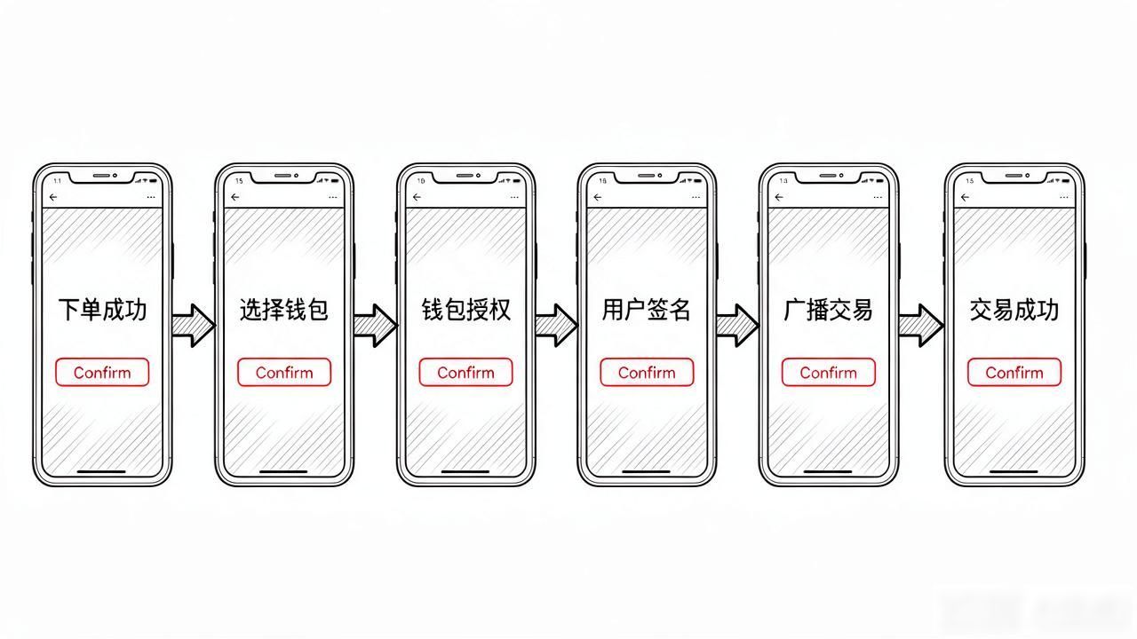 数字货币支付流程图片：从下单到到账，六步操作全讲清