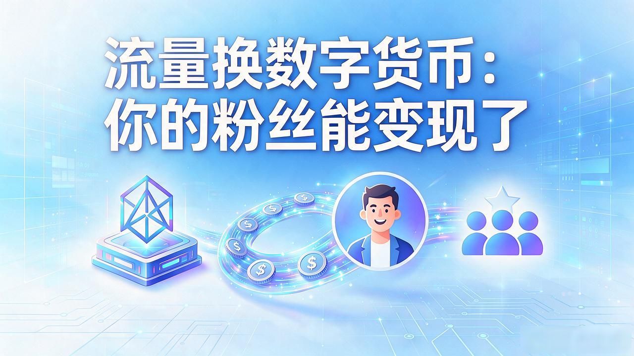 流量换数字货币：你的粉丝能变现了
