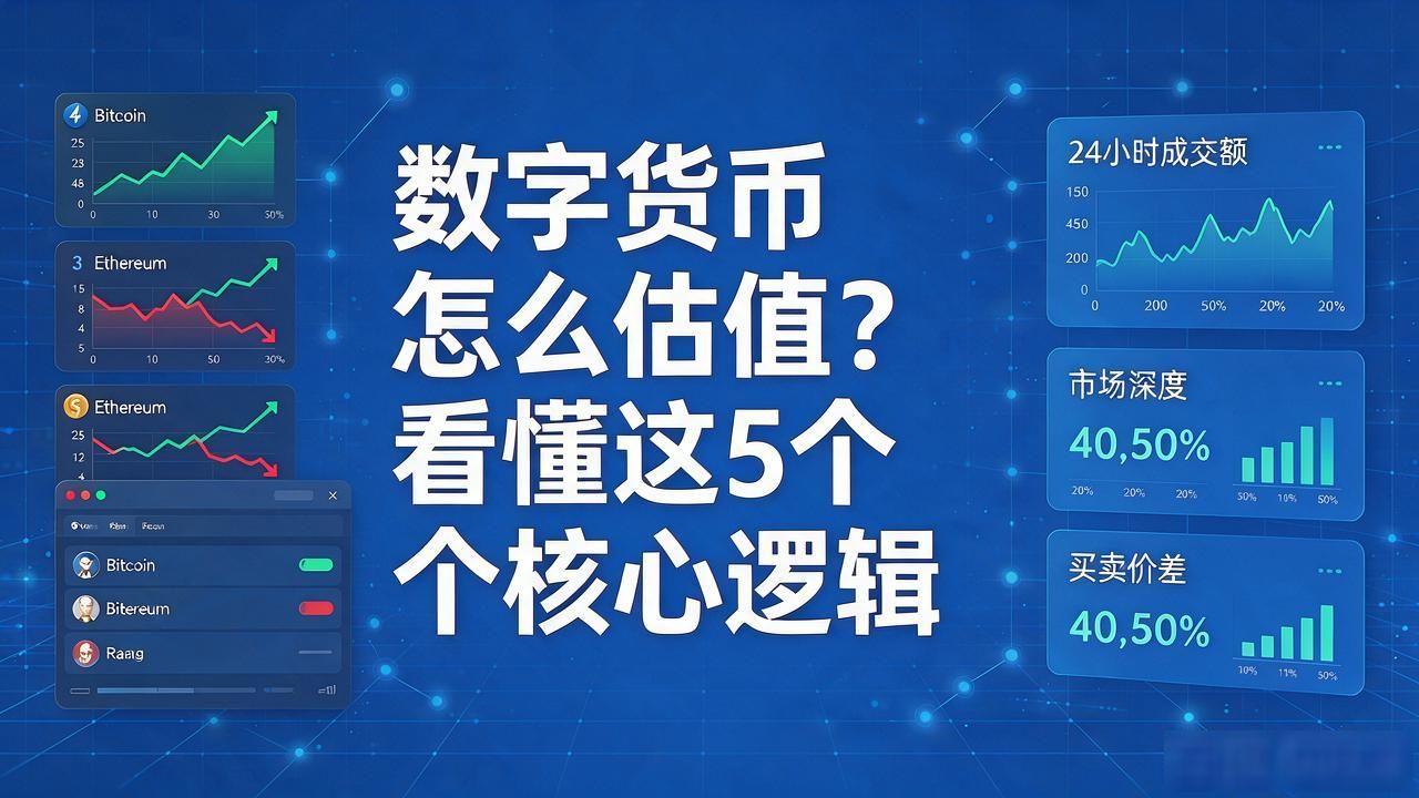 数字货币怎么估值？看懂这5个核心逻辑